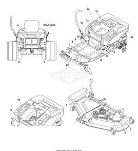 Decals Group (7501566) Diagram and Parts List for 7800538 (C950-60928-0)(2009) Briggs and Stratton Lawn Tractor